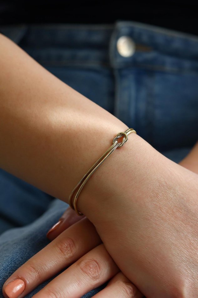 Aşk Düğümü Altın Bileklik (2)