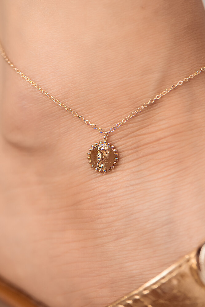 Rose Altın Denizatı Halhal - 1