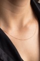 Rose Gold Minimal Altın Kolye - Thumbnail
