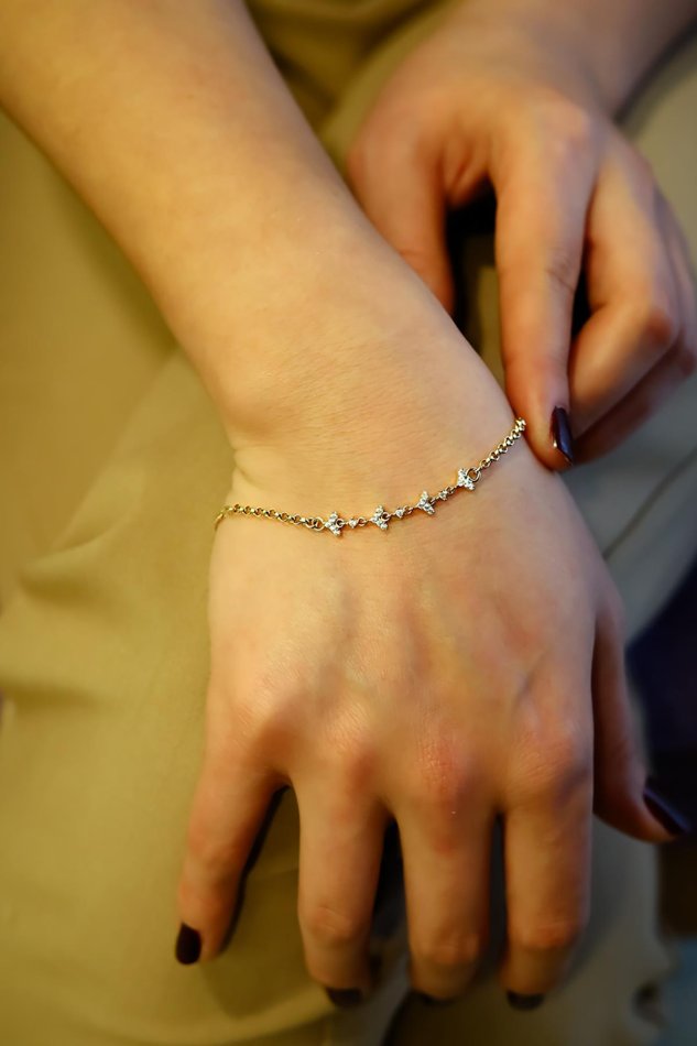 Sıralı Övez Model Altın Bileklik (2)