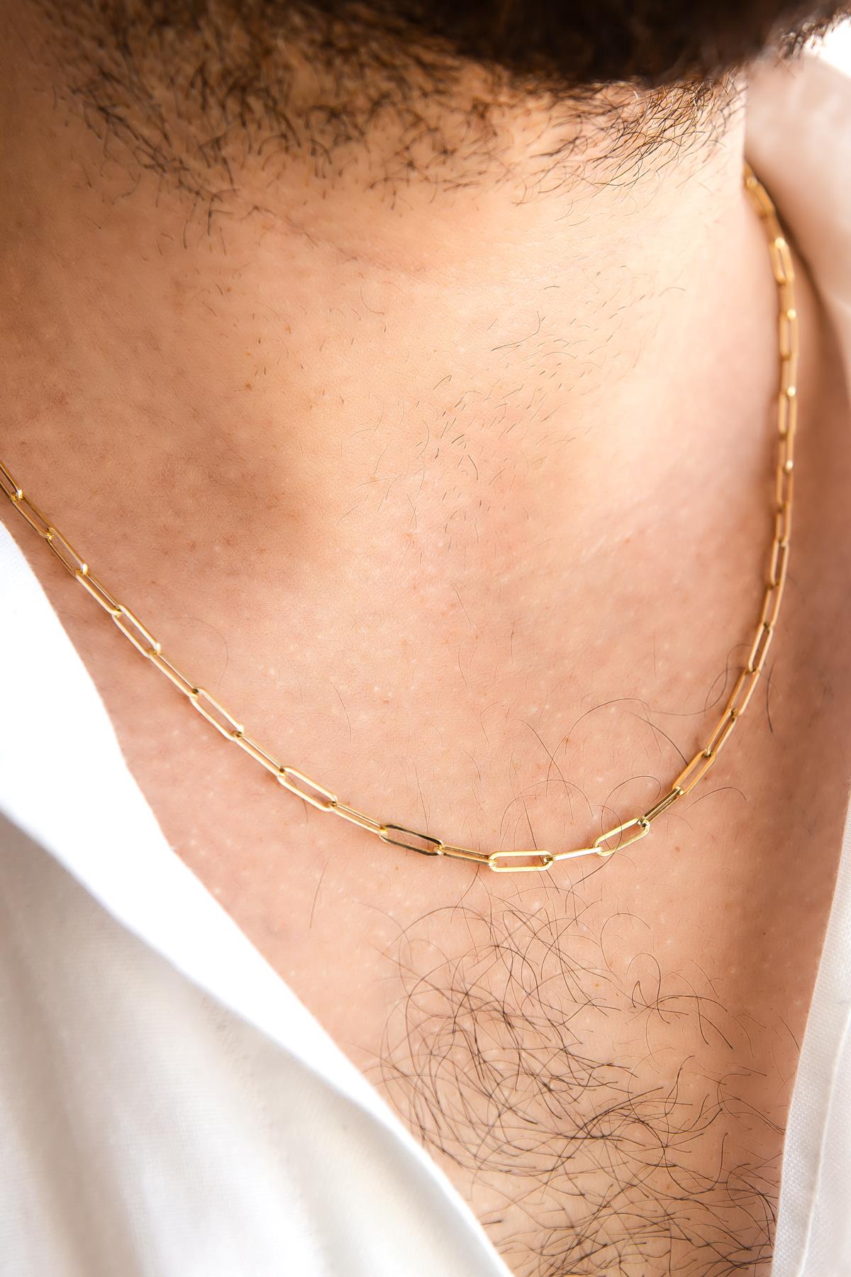 Unisex Halka Altın Kolye Unisex Halka Altın Kolye